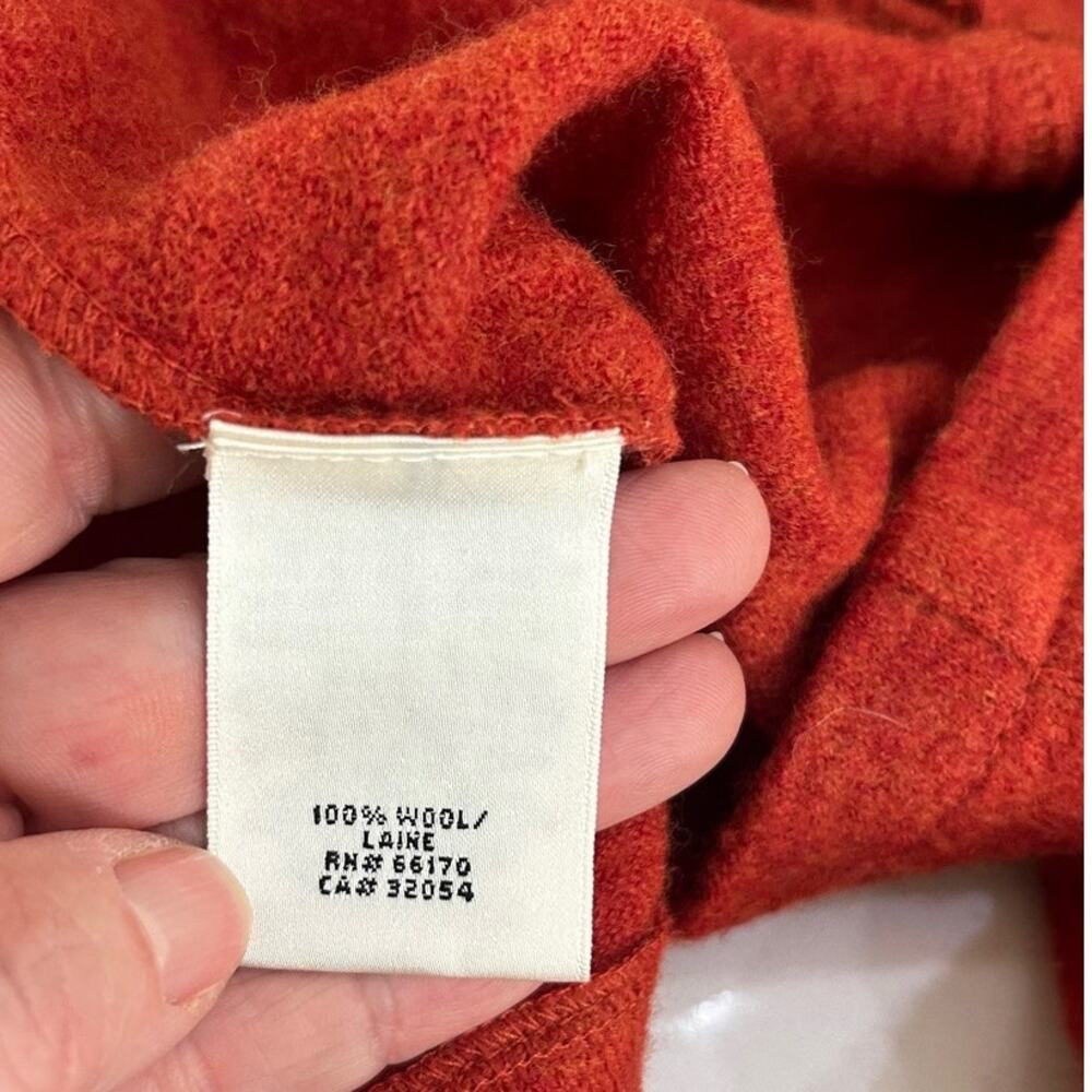 Charlie & Robin Wool Sweater Jacket Anthropologie Orange SZS - Picture 9 of 14